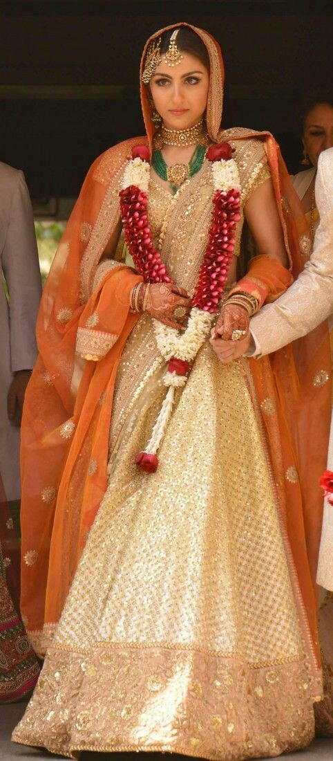Sabyasachi 2025 orange lehenga